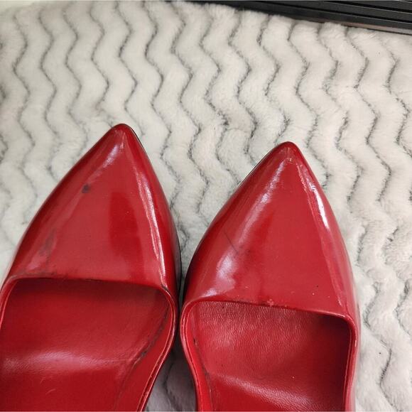 GUCCI RED PATENT LEATHER HEELS 7.5B - Picture 3 of 11